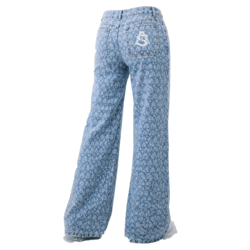 AURA $ STEEZE – Signature Rhinestone Jeans