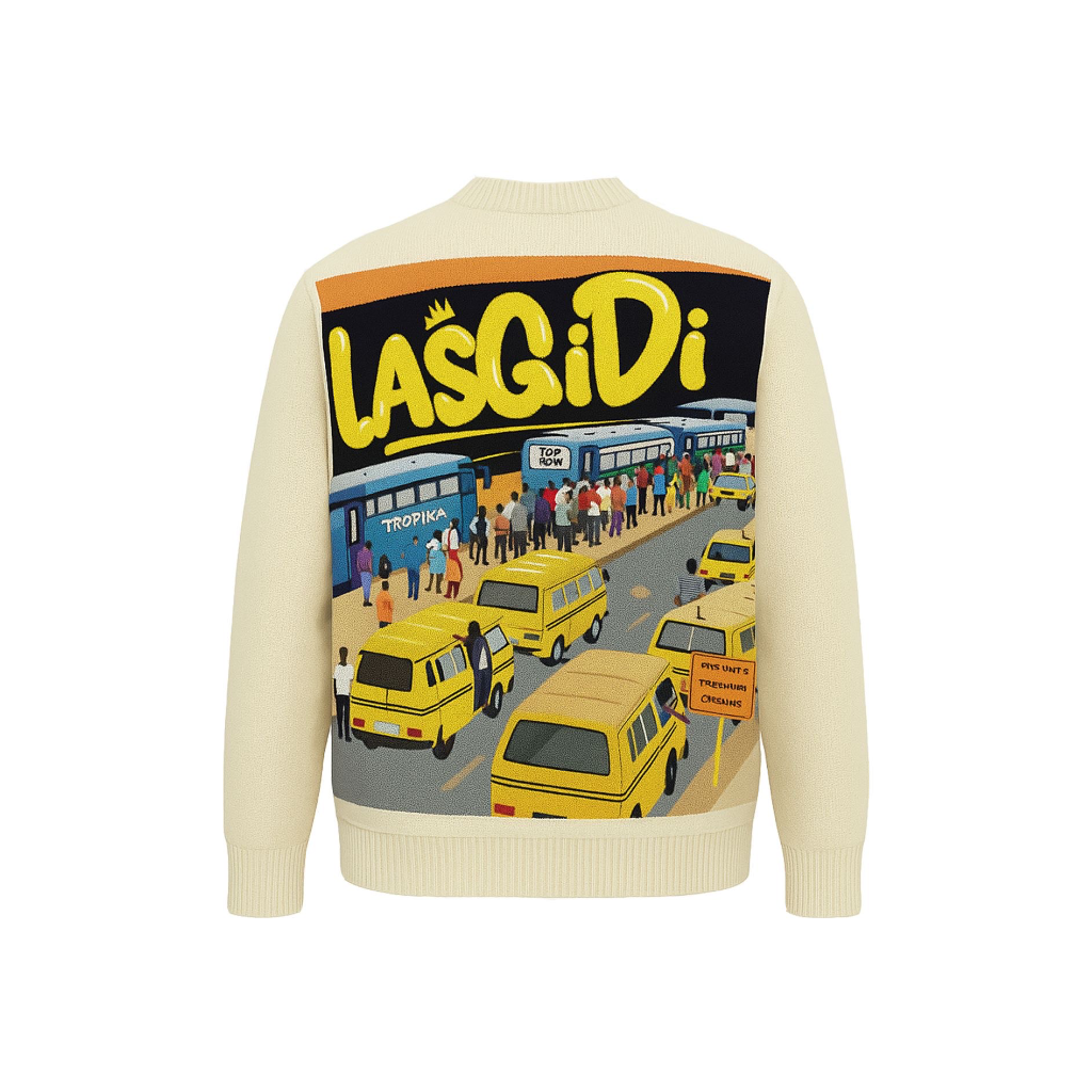AURA $ STEEZE – Lagos Heritage Sweatshirt (Beige)