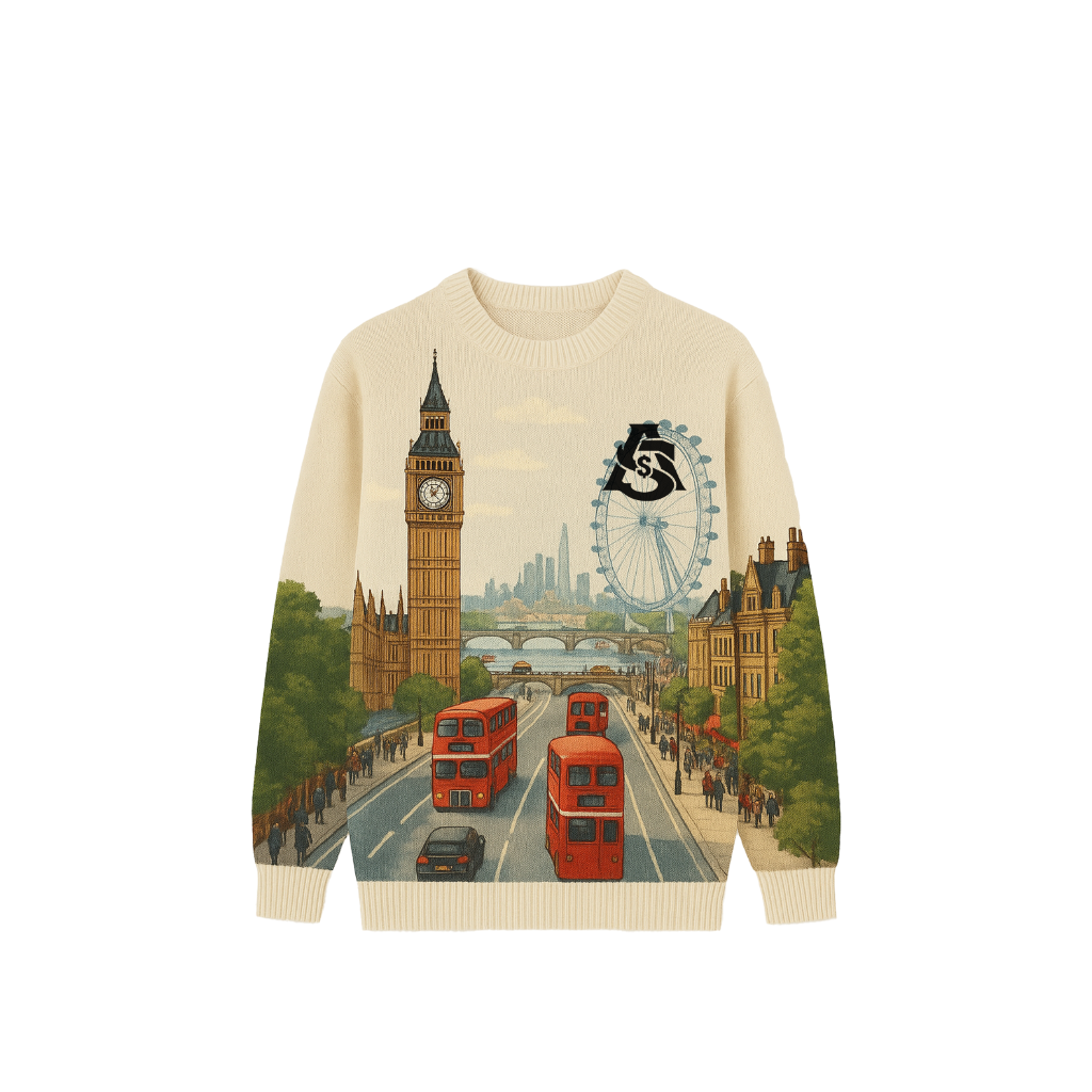 AURA $ STEEZE – Heritage London Sweater (Beige)