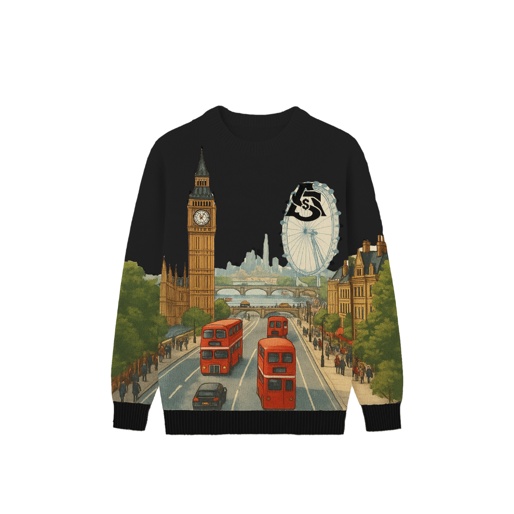 AURA $ STEEZE – Heritage London Sweater (Black)