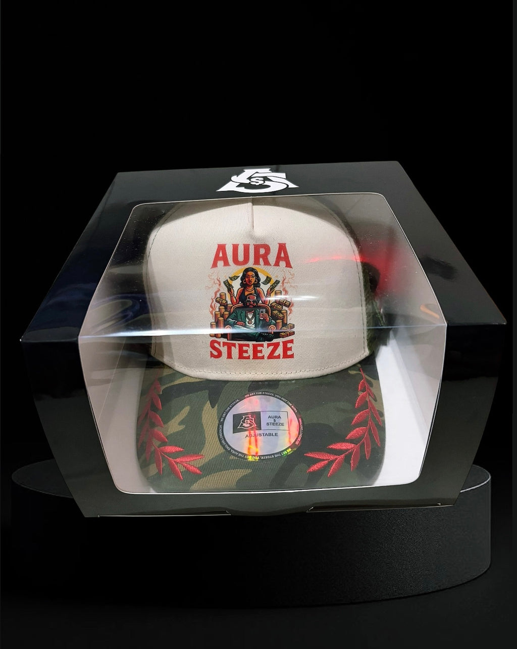 AURA $ STEEZE Signature Heritage Trucker Cap