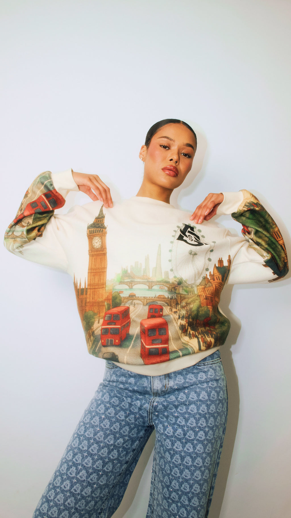 AURA $ STEEZE – Heritage London Sweater (Beige)