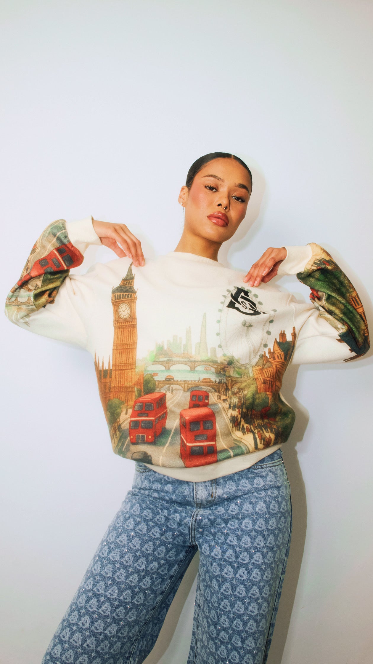 AURA $ STEEZE – Heritage London Sweater (Beige)