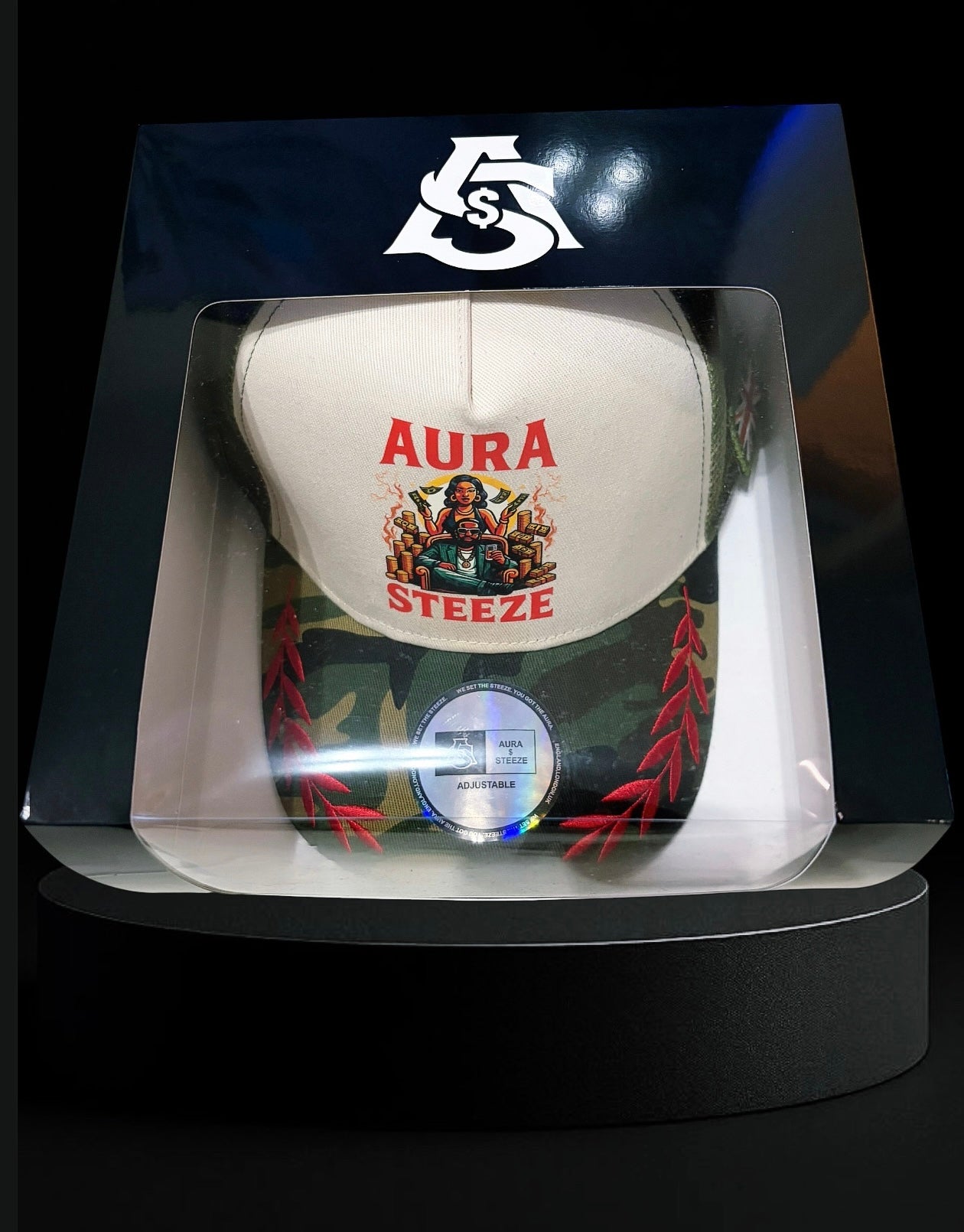 AURA $ STEEZE Signature Heritage Trucker Cap
