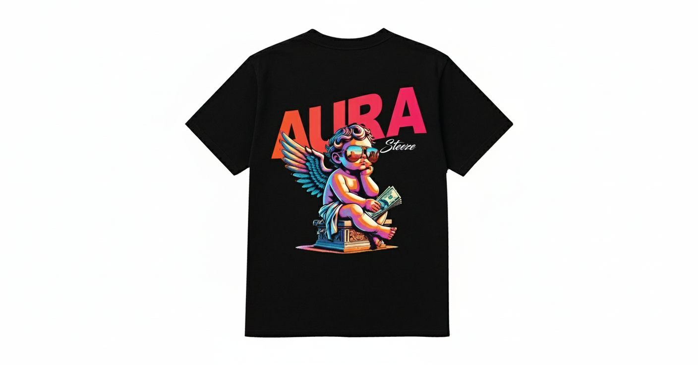 AURA Steeze Black T-shirt 
