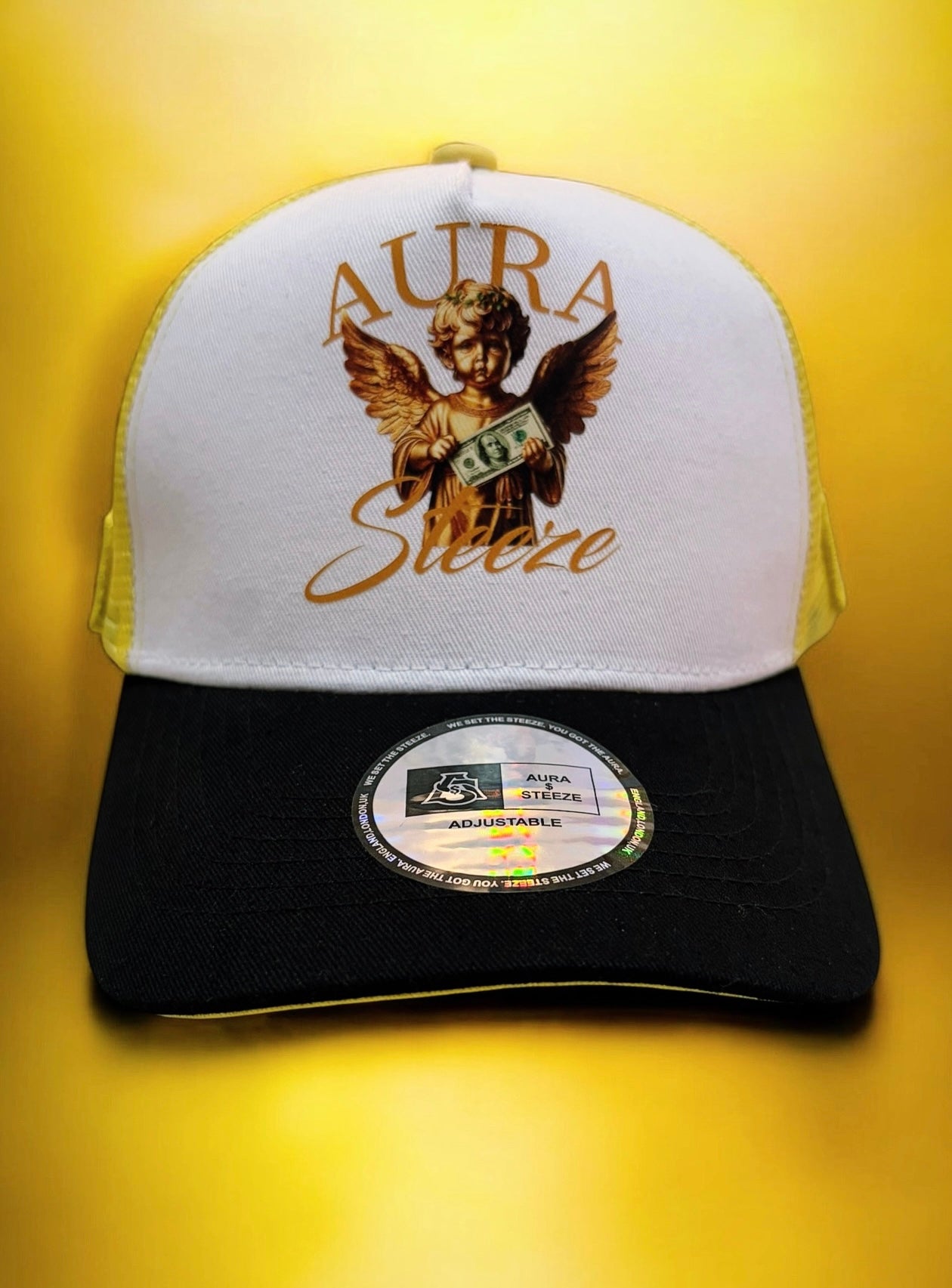AURA $ STEEZE – “Angel” Signature Trucker Cap