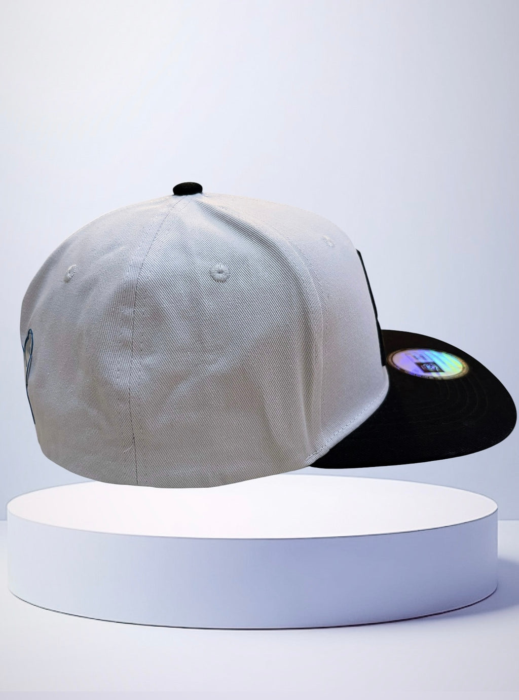 AURA $ STEEZE – Signature Logo Snapback (White/Black)