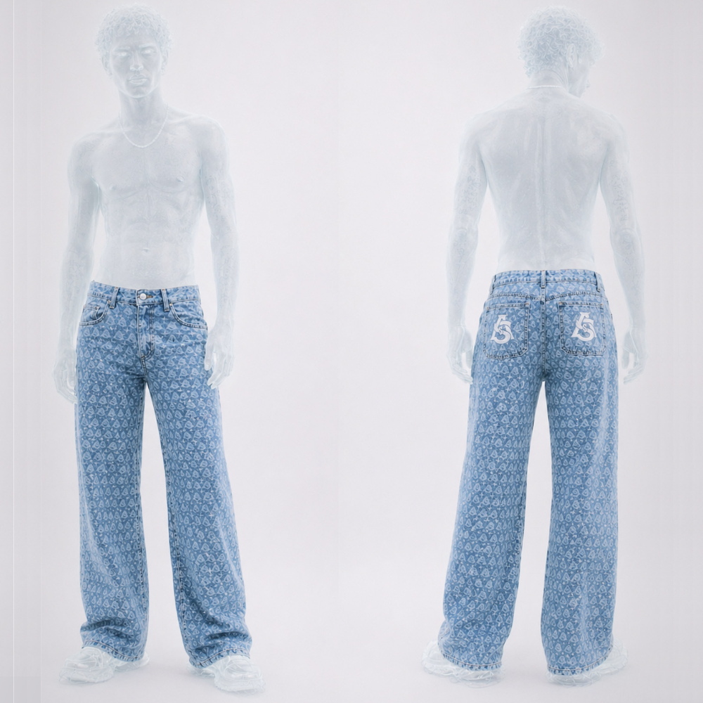 AURA $ STEEZE – Signature Rhinestone Jeans