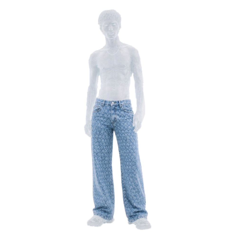 AURA $ STEEZE – Signature Rhinestone Jeans