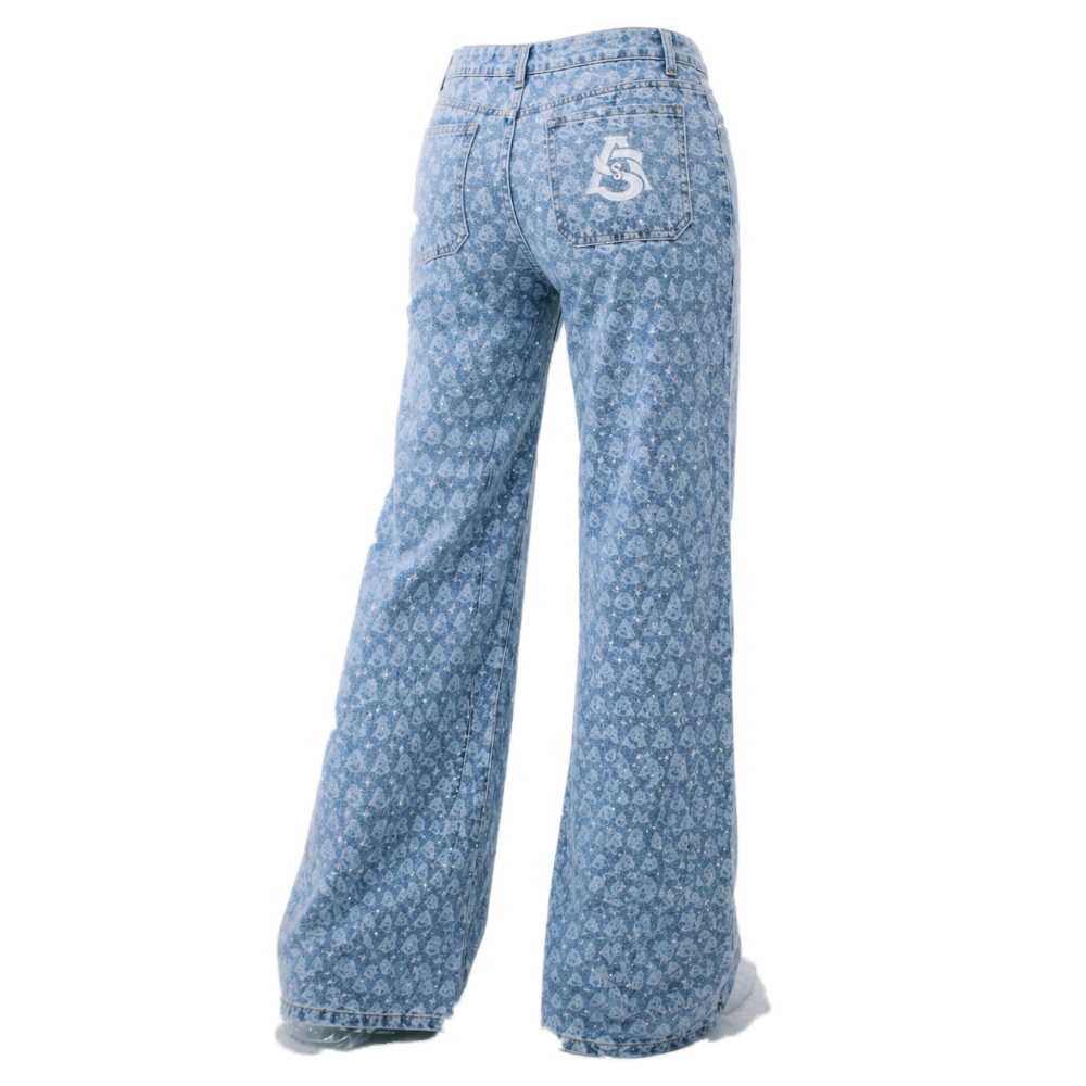 AURA $ STEEZE – Signature Rhinestone Jeans