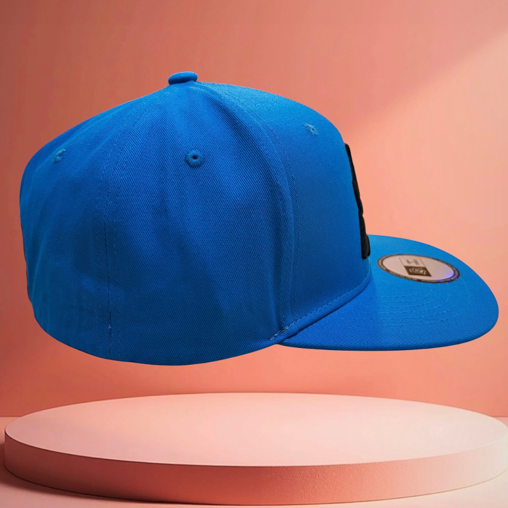 AURA $ STEEZE – “Split” Signature Snapback  Blue Fire. Orange Desire